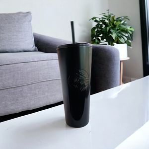 Starbucks Black to Dark Green Ombre Tumbler 24 oz